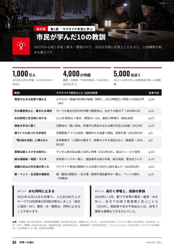 見本:有事への備え p.3